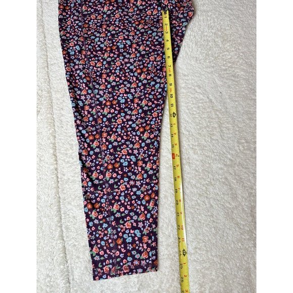 Denim & CO ACTIVE Women Floral Pocket Leggings Pants Stretch Pull on Size 1XP - Picture 4 of 7